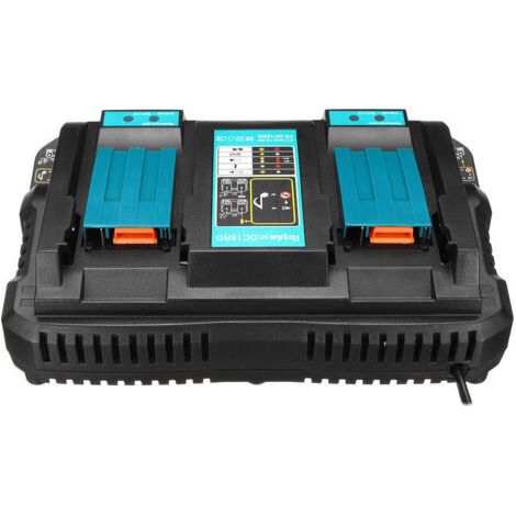 Chargeur de remplacement DC18RC 3A pour batterie Makita 14,4V-18V Li-ion BL1850B BL1850 BL1860B BL1830B avec affichage LED Chargeur multifonction (1/4)