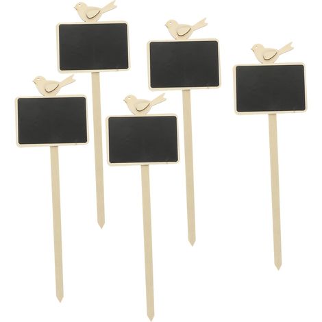 1 Jeu Ardoises Pour Étiquettes De Plantes Marqueurs Décoratifs Pour Pratiques 5 Pièces (1/5)