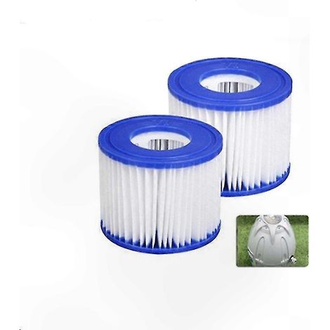 Cartouches filtrantes de rechange pour pompes de piscine de type D compatibles avec les piscines Summer Waves (paquet de 2) (1/4)