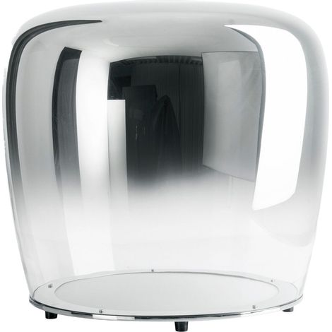 Lampe à poser LED Smoky en verre métallisé au design minimaliste moderne Ø 43 cm - PANGIVO (1/5)