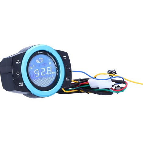 Lecteur audio MP3 pour moto DC12V, amplificateur de puissance 87,5-108 MHz avec télécommande. (1/5)
