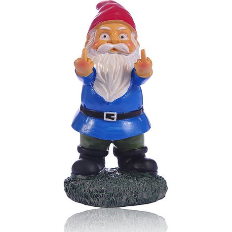 Gnome De Jardin - Statue En Résine 15 Cm - Décoration Extérieure Et Intérieure - Pour Pelouse Arrière-Cour Jardin - 1 Pièce (1/5)