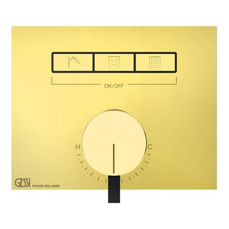 Gessi HI-FI, Fertigmontageset für 1/2 Unterputz-Einhebelmischer