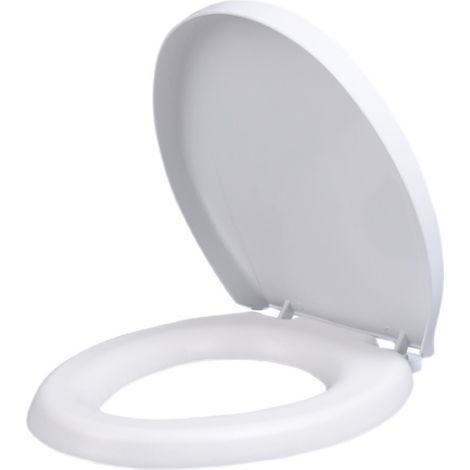 Rehausseur wc adulte en - Abattant de toilette surélevé 4 cm Matériel de silicone (1/4)