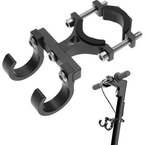 Gancho multifuncional de aluminio para patinete, para un fácil almacenamiento y transporte. (1/5)
