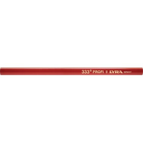Lyra Zimmermannsbleistift oval 333 rot 24cm Pak.a12