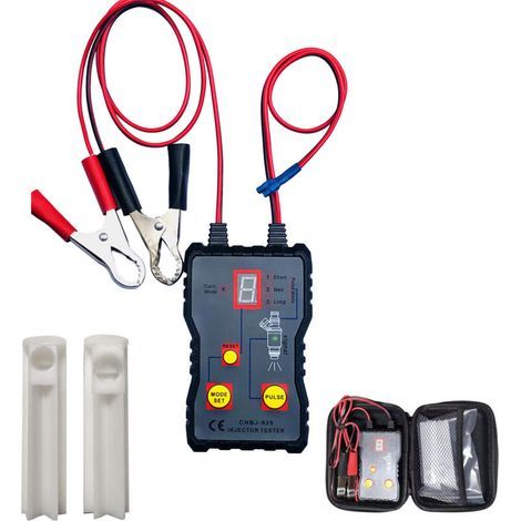 Testeur d'injecteur de carburant et adaptateur pour le diagnostic et le nettoyage des injecteurs Kit d'outils de nettoyage DIY (testeur d'injecteur + adaptateur) (1/4)