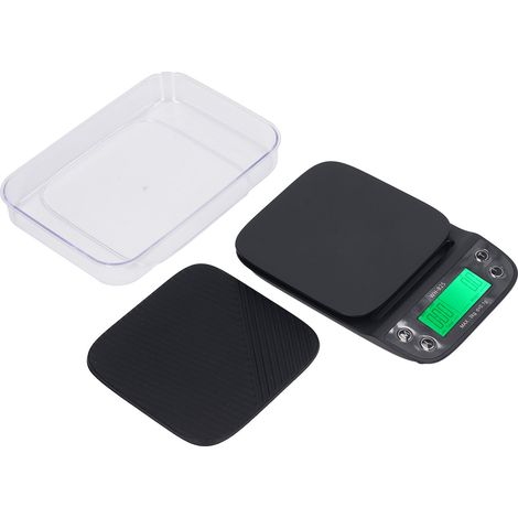 Balance de Cuisine 3kg Précision 0,1g Affichage Numérique Pèse-Aliment avec Coussin Silicone Imperméable pour Thé et Cuisine