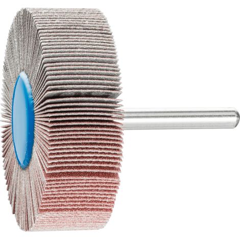 PFERD TOOLS Korund Fächerschleifer F Ø 60x20mm Schaft-Ø 6 mm A150 für Feinschliff und Finish 10 Stk