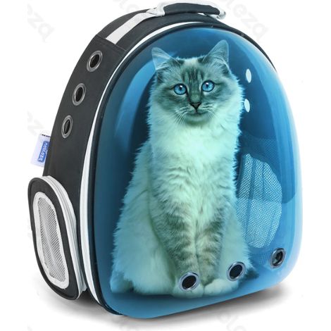 Sac à dos spatial pour chiens et chats, ventilé, visière transparente, Nobleza