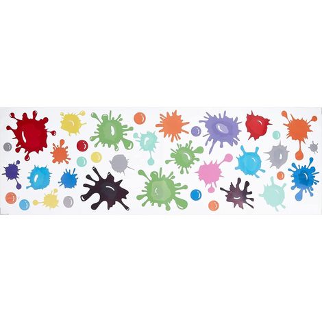 Peinture Éclaboussures Stickers Muraux Créatifs Aquarelle Splash Stickers Muraux Drôle Multicolore PVC Tache Ornement pour Salle D'Art Salle de Classe Chambre Salon Décorations (1/5)