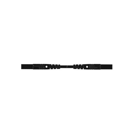 Cordon de mesure isole 25cm et ø 4mm - noir (mlb/gg-sh 25/1)