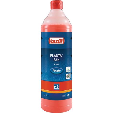 Nettoyant sanitaire d'entretien PLANTA SAN P 312 1 l bouteille BUZIL (Par 12) (1/2)