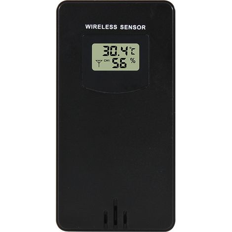 Sensor inalámbrico de temperatura y humedad, higrómetro, termómetro digital electrónico, apto para uso en interiores y exteriores. (1/5)