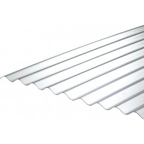 Plaque de polycarbonate ondulée 1265x1000mm – Protection UV – Résistante aux impacts – Pour serres et vérandas – Ezooza (1/5)