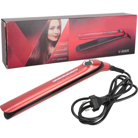 Lisseur Professionnel pour Salon, Fer à Lisser Plaque Large Outil Coiffage 110‑240V Prise UE (1/5)