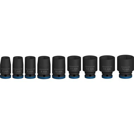 Bosch Nutsetters & sockets PRO Impact Socket Set 1/4"" Standard 9pcs 2608003034 (1/4)