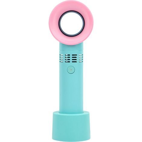 Mini ventilatore senza pale - Ricaricabile tramite USB - 3 velocità - Per extension ciglia - 1200 mAh - Con supporto e cavo USB (1/5)