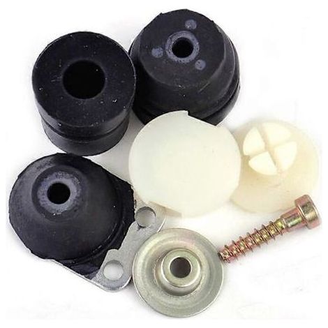 Set di 7 ammortizzatori antivibranti in gomma per lucidatrici Stihl 026, 024, MS240 e MS260. (1/5)