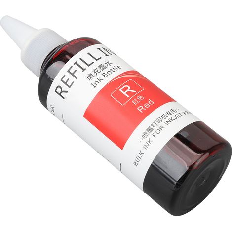 Recharge d'encre pour tampon 100 ml, haute adhérence, séchage rapide, résistante à la décoloration, largement utilisée pour les tampons à œufs, les tampons dateurs, pour les entreprises, les écoles et (1/5)