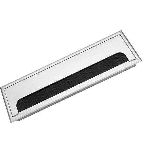 Cache-câbles carré en aluminium pour bureau (grand format) (1/5)