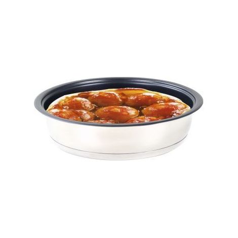 Moule à tarte tatin inox 24 cm – Revêtement antiadhésif 3 couches – Fond diffuseur inox/alu/inox – Compatible tous feux – 340903 – Baumalu (1/4)