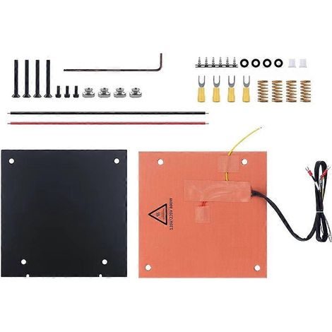Tapis chauffant en silicone double tension 800 W 120 V/220 V avec autocollant de 1,5 mm pour imprimante 3D Creality K1 MAX - Pièces détachées (1/5)