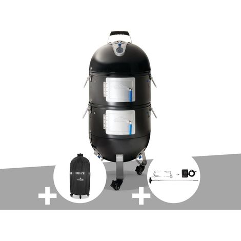 Fumoir Apollo 22 + Housse de protection + Rôtissoire - Napoléon (1/5)