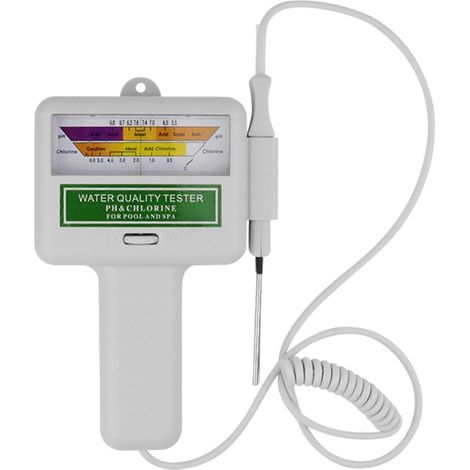 Testeur de qualité de l'eau CL2 testeur de chlore portable à double échelle pour piscine spa et aquarium - Section B (1/5)