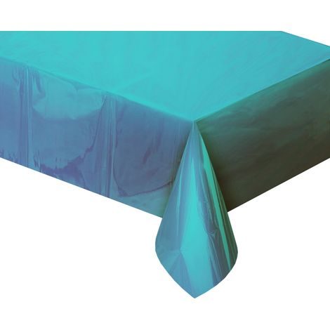Nappe métallisée bleu clair 137 x 183 cm
