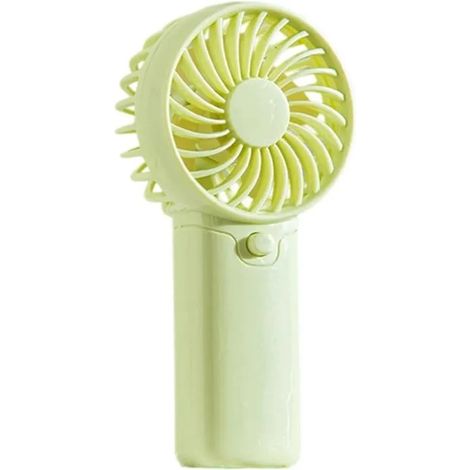 Ventilateur à Main, Ventilateur Portable pour le Voyage, Longue Durée Maison Intérieur Extérieur Terrasse Pique-nique Sport(Vert) (1/5)