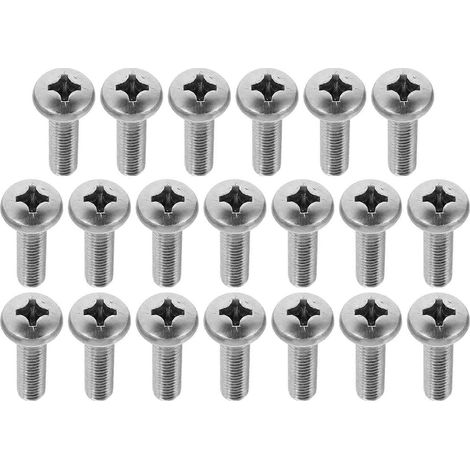 Vis à tête cruciforme en acier inoxydable compatibles avec les supports muraux pour téléviseur (lot de 20) (1/4)