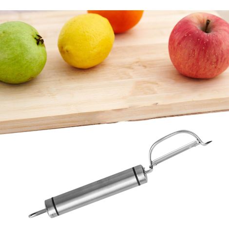Gemüseschäler aus Edelstahl mit ergonomischem Griff – schält Äpfel, Kartoffeln, Karotten (1/5)
