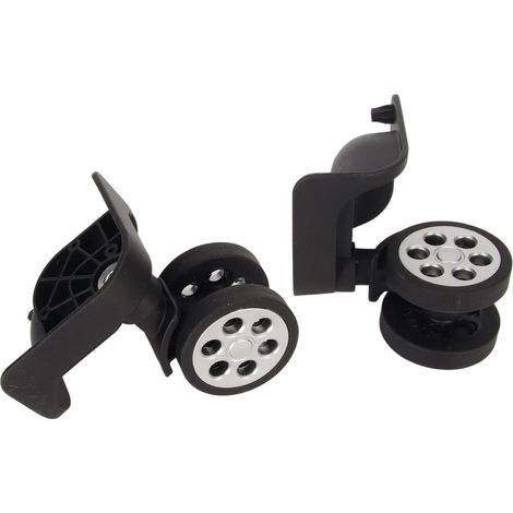 Roues de Bagage de Rechange, Roues de Bagage Universelles Fonctionnement Silencieux Rotation à 360 Degrés 2 Pièces pour Réparation (1/5)