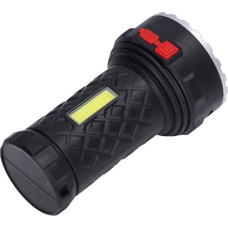LED-Taschenlampe mit hoher Helligkeit, vier Leuchtmodi, ergonomisch, kompakt, tragbar, USB-wiederaufladbar (1/5)
