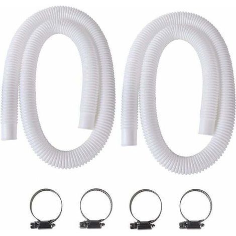 Poolschlauch, 2-teiliger 32-mm-Schlauch für Aufstellpools, 150 cm/59 Zoll Schlauch für Intex Poolpumpen mit 330 GPH, 530 GPH und 1000 GPH (1/5)