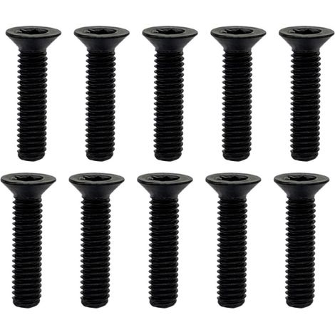 10 Pièces Vis à Tête Fraisée Torx en Titane M3, Boulon a Tête Plate ISO14581 Petites Vis à Métaux Entièrement Filetées, Vis Boulons de Fixations pour Meubles Domicile (1/5)