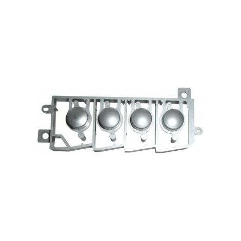 ensemble 4touches grises plastique pour micro ondes SHARP (1/2)