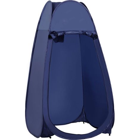Tenda da Doccia Pop Up Impermeabile 100x100x185 cm in Poliestere Blu Navy (1/5)