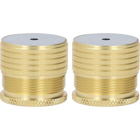 2 supports réglables pour meubles 23-37mm, 50-500kg, alliage aluminium, rehausseur lit canapé table, doré brillant, lot de 2 (1/5)