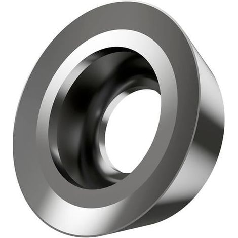 Fräswendeschneidplatte ISO RDHT 1003MO-FA:HF7 Bohrungs-D. 3,9mm Farbe Silber (1/2)