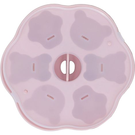 Silikon-Geleeform, niedliche Bären-Katzenpfoten-Eiswürfelform, Kuchen- und Puddingform mit Deckel für die Küche, rosa (1/5)