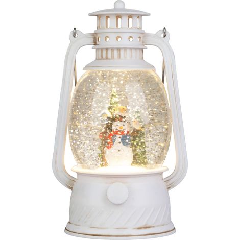 Laterne MagicHome Weihnachten, Schneemann, Kunststoff, 1xLED warmweiß, 12x10x20.5 cm, 3xAA (1/5)
