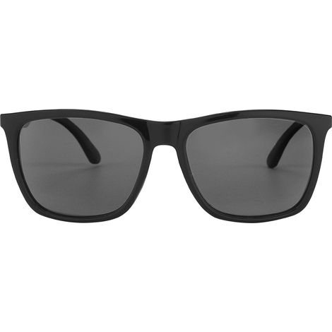 Ortviai Lunettes de soleil polarisées unisexe en aluminium-magnésium modèle A536 noir gris brillant, lunettes de protection (1/5)