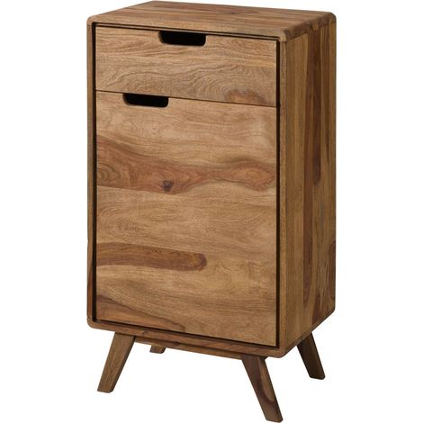 Kommode Sheesham 50x35x90 natur sandgestrahlt MALMÖ 2 270
