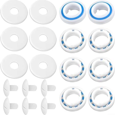 Kit Réparation Roues Nettoyeur Piscine - 20 Pièces - ABS Robuste - Remplacement Roulements et Vis - Pour Modèles 280 et 180 - Couleur Neutre (1/5)