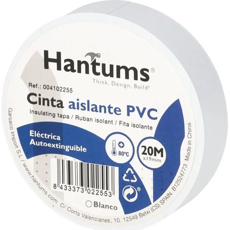 Nastro adesivo in pvc bianco 20x19mm 004102255