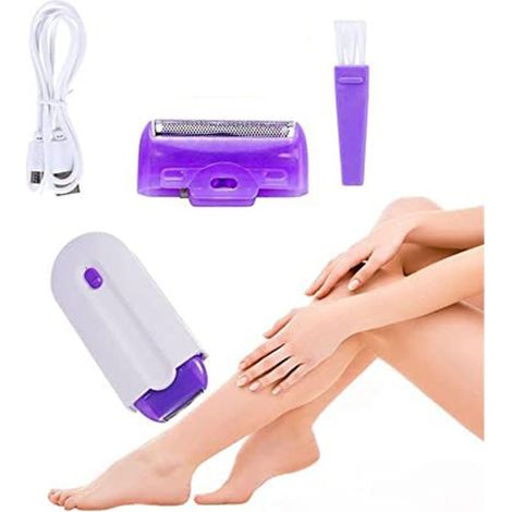 Blue light sensor hair removal device, painless laser hair removal device for women, rechargeable hair removal device, touch-sensitive shaver (1/5)