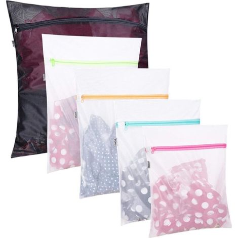 Ensemble de 5 sacs à linge – 1 très grand, 2 grands et 2 moyens