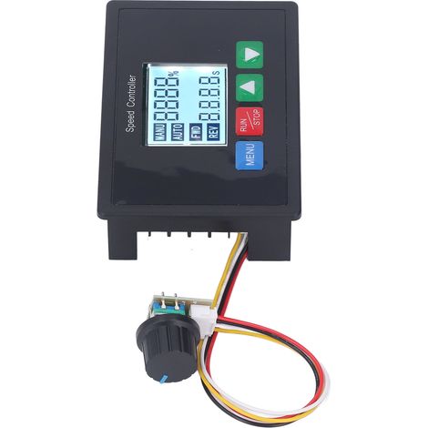 Variateur de vitesse pour moteur DC 10-55V avec écran LCD, minuterie intégrée, contrôleur de sens avant/arrière, régulateur de tension PWM (1/5)